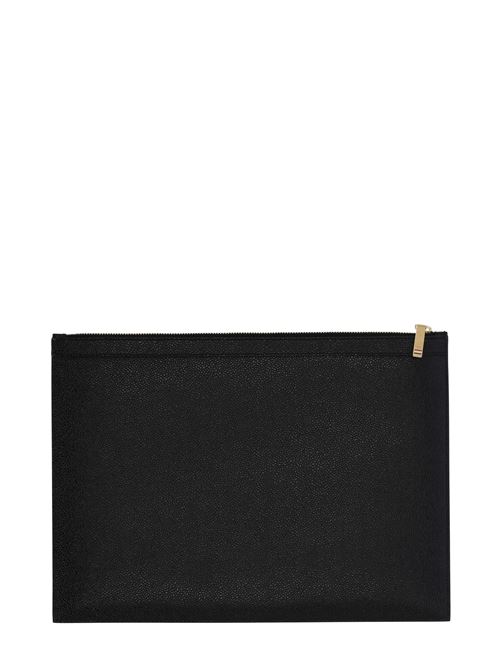 Logo-stamp leather document holder THOM BROWNE | MAC021L00198001